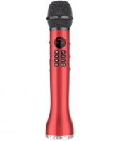Беспроводной Bluetooth караоке микрофон L-598 с функцией записи (Красный)