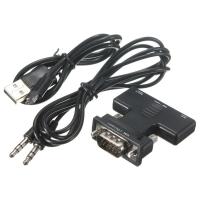 Переходник-конвертер HDMI to VGA Converter с аудиовыходом
