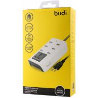 Сетевая зарядка Budi Home Charger на 6USB 7.2A, 1.8 м белая