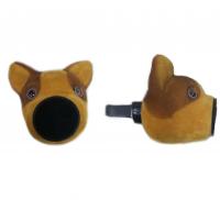 Держатель магнитный в воздуховод с ароматизатором в форме головы собаки, коричневый