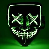 Неоновая маска Судная Ночь (зеленая)