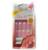 Ногти накладные с французским маникюром Opoola French Nails 24 шт, розовые