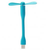 Мини вентилятор для компьютера USB, голубой