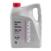 Моторное масло NISSAN MOTOR OIL SAE 5W-40 синтетическое 5 л