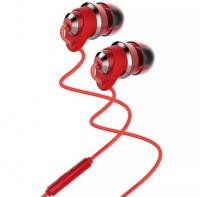 Наушники с микрофоном Remax RM-585, красные