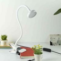 Настольная светодиодная лампа на прищепке LED Clip Desk Lamp 3W USB, белая