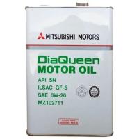 Моторное масло MITSUBISHI DIA QUEEN MOTOR OIL SN 0W-20 синтетическое 4 л