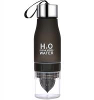 Бутылка для воды с соковыжималкой H2O WATER 600 мл, черная