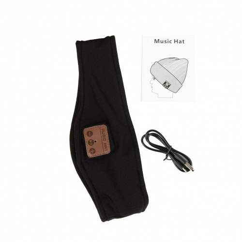 Bluetooth-гарнитура спортивная повязка наушники для бега Sung-LL Music Hat (Голубой)