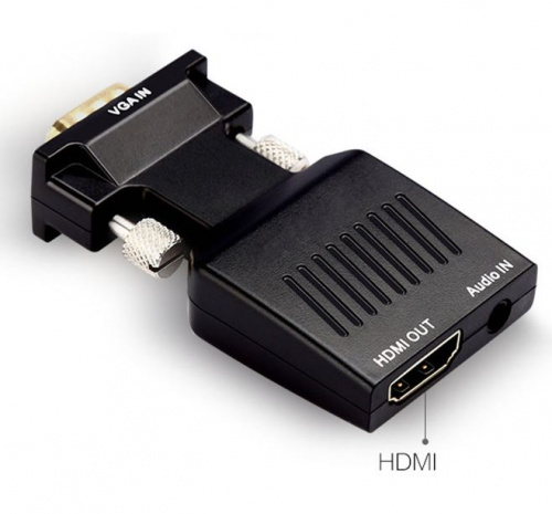 Переходник-конвертер HDMI HD (мама) на VGA (папа) для ПК HDTV с поддержкой звука