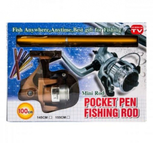 Карманная удочка ручка Pocket Pen Fishing Rod (Золотой)