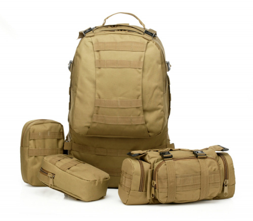 Рюкзак тактический US Assault plus (50 л) 600D, A-tacs-FG, Coyote
