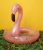 Круг надувной детский, 120 см Фламинго с блестками