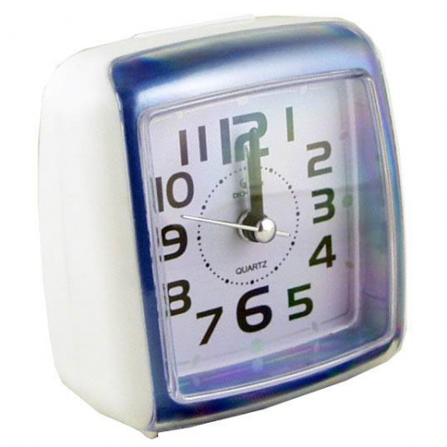 Часы-будильник 3021, синие