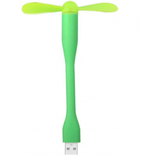 Мини вентилятор для компьютера USB, зеленый