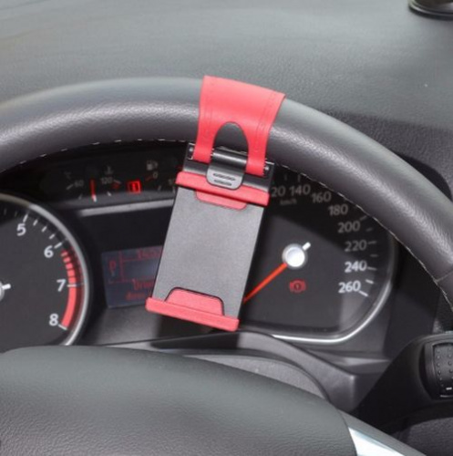 Держатель для телефона на руль Car Steering Wheel Phone Holder Красный