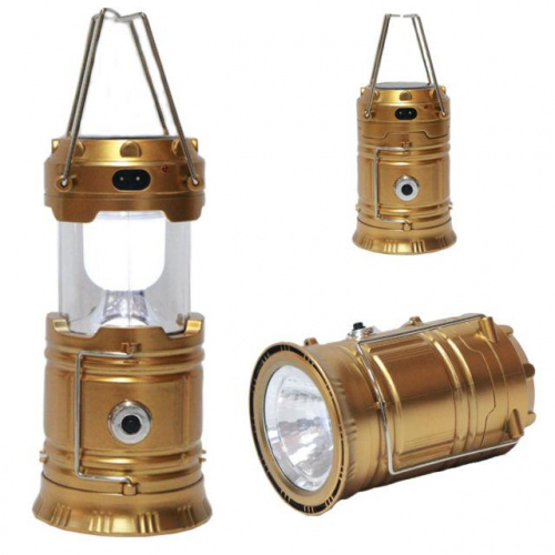 Кемпинговый фонарь-светильник с солнечной батареей Camping Lantern (Черный)