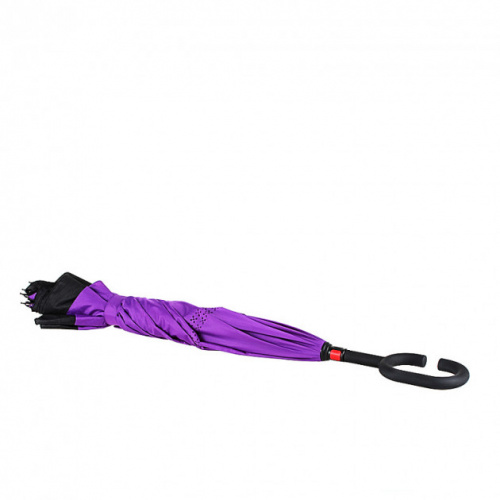 Зонт обратного сложения (зонт наоборот) Фиолетовый