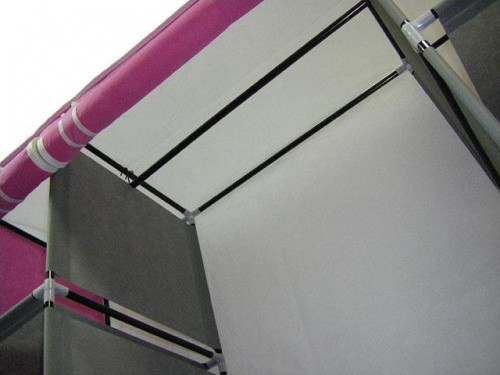 Складной тканевый шкаф HCX-153NT, розовый