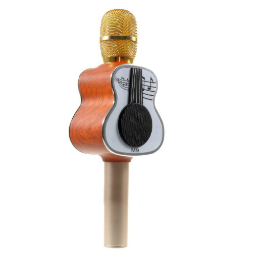Беспроводной караоке-микрофон M9 желтый