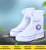 Защитные чехлы пончи для обуви от дождя и грязи с подошвой синие размер L