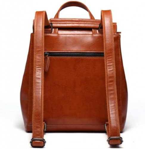 Женская кожаная сумка-рюкзак 6688 1 Brown