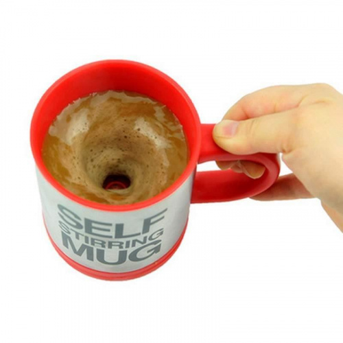 Кружка-мешалка термос Self Stirring Mug, 400 мл, красная