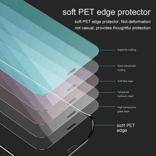 Защитное стекло Baseus Curved-Screen Protector 0.23mm (SGAPIPH61-PE01) для iPhone XR (6.1") Black