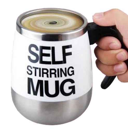 Термо-кружка мешалка бочонок 450мл Self Stirring Mug, зеленая