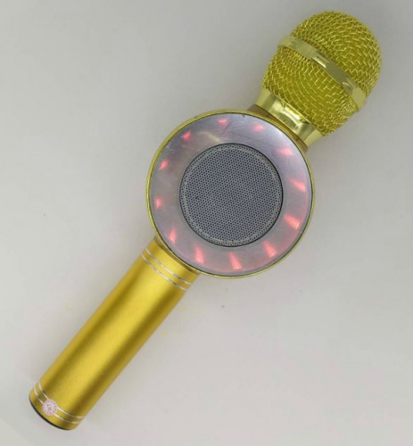 Беспроводной караоке-микрофон WSTER WS-668 золотой