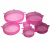 Набор силиконовых крышек Super Stretch Silicon Lids (6 штук) розовый