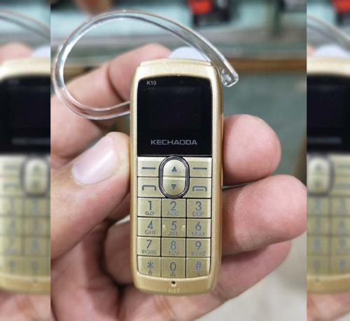Мини мобильный телефон KECHAODA K10, розовое золото