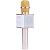 Беспроводной микрофон-караоке с встроенным динамиком Tuxun Q9 розовое золото
