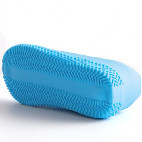 Силиконовые чехлы бахилы для обуви размер L (42-45) синие