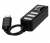 OTG хаб-разветвитель с USB-C на USB 3.1 с 4 портами черный