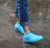 Силиконовые чехлы бахилы для обуви размер S (32-36) синие