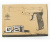 Пистолет страйкбольный Galaxy G.21 (Walther P38), металлический, пружинный