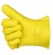Термостойкие перчатки Hot Hands 2шт, желтые