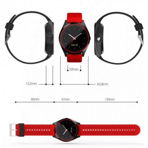 Умные часы Smart Life V9 (Красный)