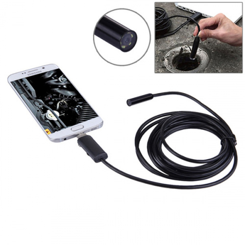 Эндоскоп Гибкая камера WiFi HD720P USB для Android и PC, 2 м