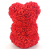 Мишка из роз 3D 25 см (Красный)