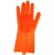Перчатки хозяйственные силиконовые Magic Brush (Оранжевый)