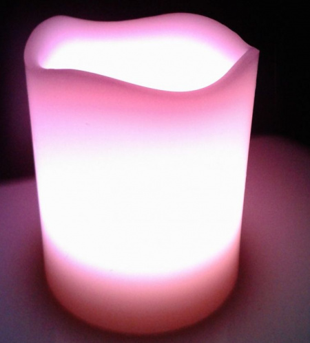 Светодиодная свеча Радуга (C-CI65T/W)