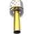 Беспроводной микрофон C-335 bluetooth караоке HI-FI, золотой