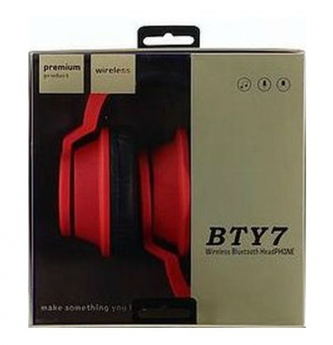 Наушники Bluetooth BTY7 (красный)