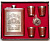 Подарочный набор Jim Beam 250 мл 4 стопки и воронка (Красный)