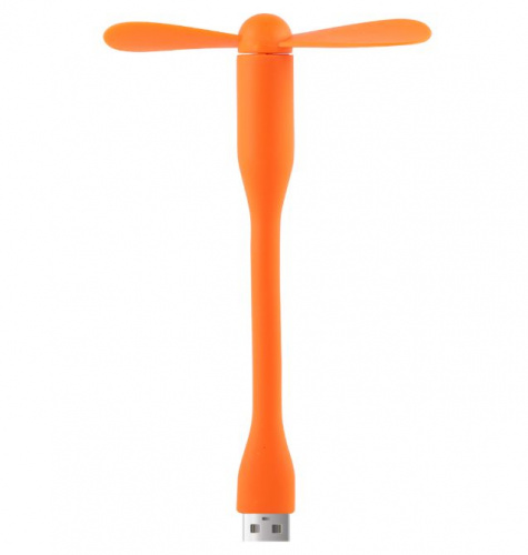 Мини вентилятор для компьютера USB, оранжевый