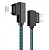 Кабель Rock Dual End L-Shape Lightning Cable 100см Синий
