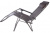 Кресло-шезлонг складной с подголовником, 178х65х98 см (Темно-коричневый)
