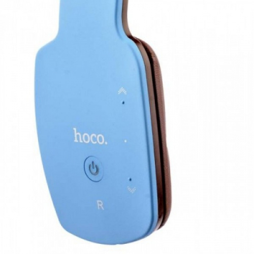 Беспроводные наушники с микрофоном HOCO W4, синие